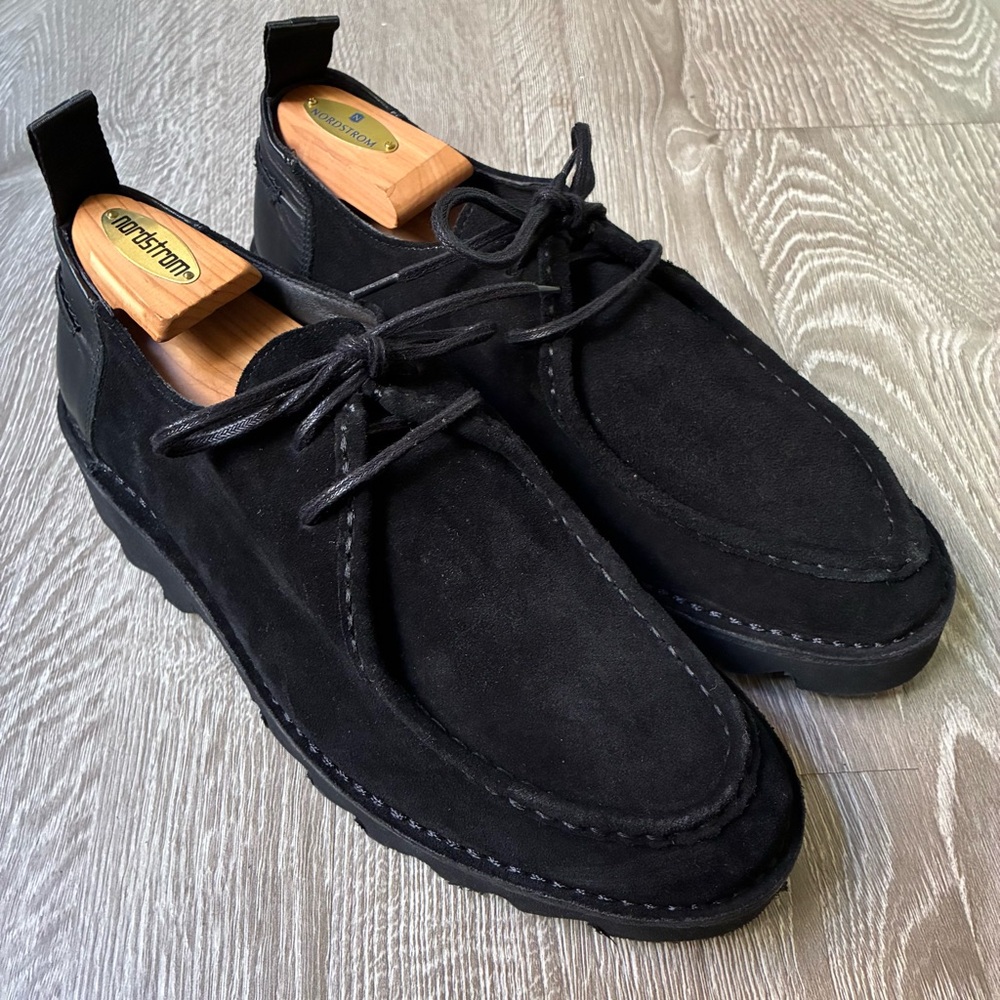 Karl Lagerfeld Black Suede Moc Toe  Shoes Portugal Mens 10 EU 43